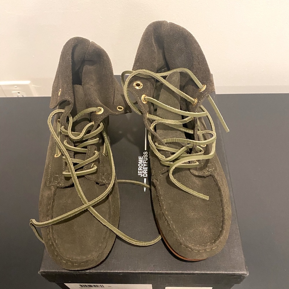 Jerome Dreyfuss Cheyenne suede moccasins NEW